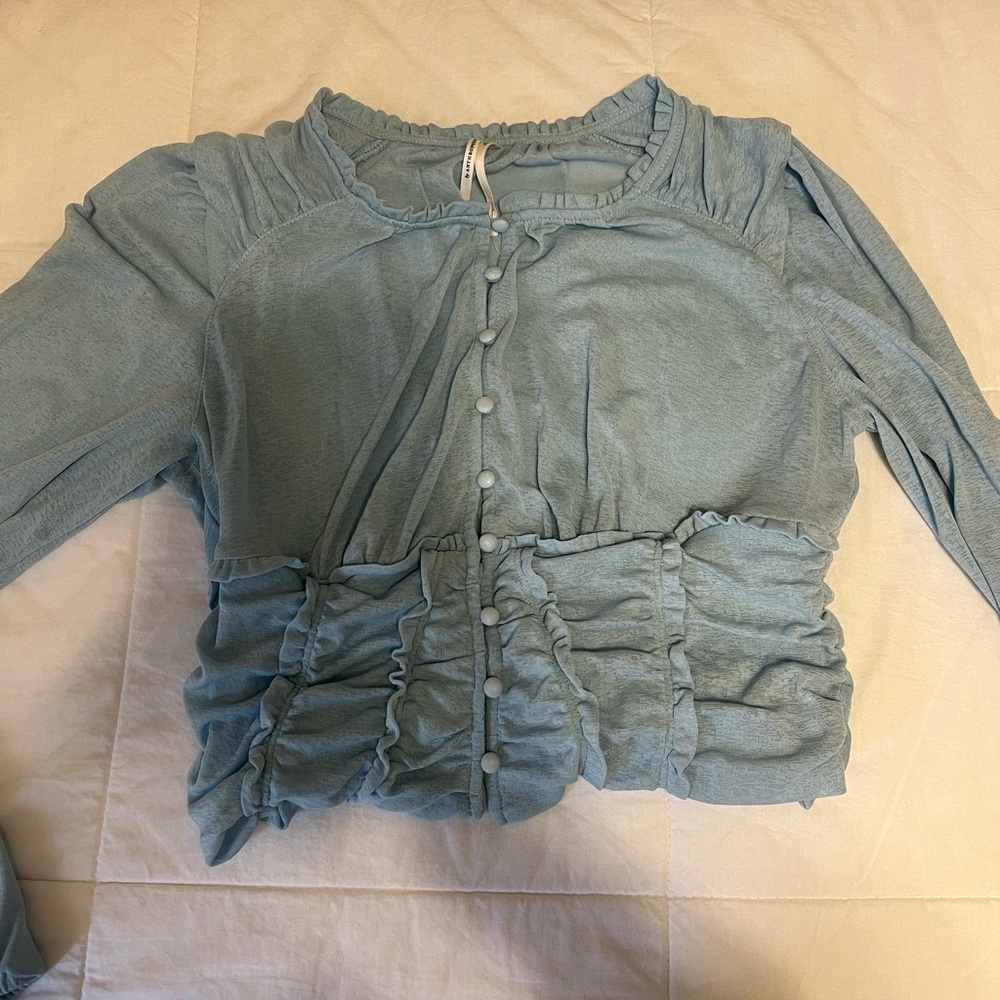 Anthropologie sheet blouse